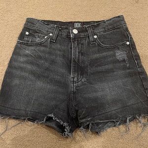 BDG black jean shorts size 25 (girlfriend high rise)